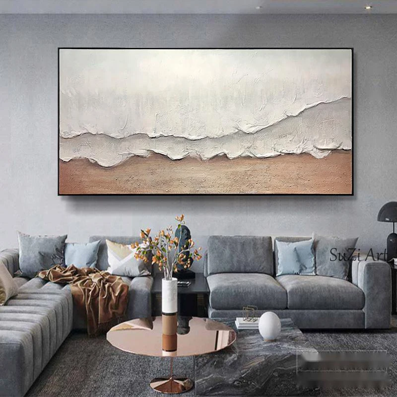 

Large Abstract Paintings Modern Oil Painting On Canvas Handpainted Wall Art Pictures for Living Room Bedroom Decorative Textured