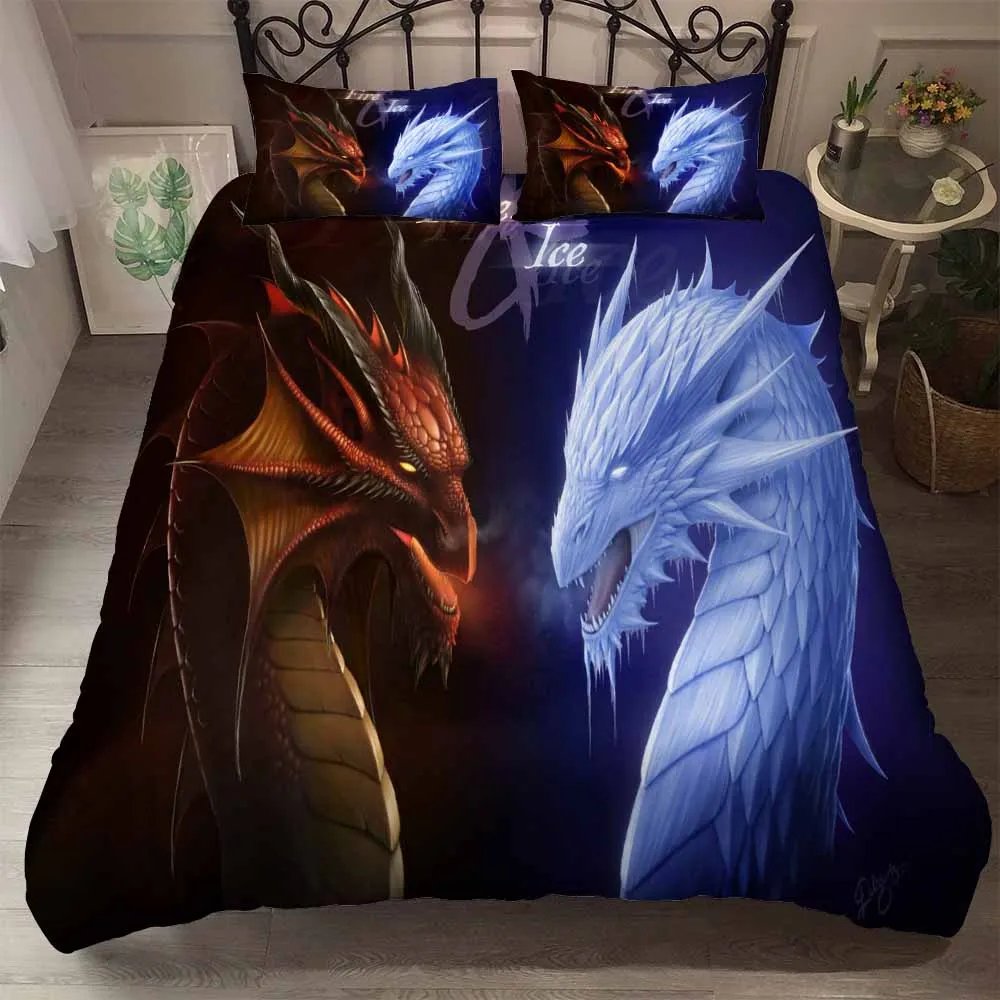 HELENGILI 3D Bedding Set Godzilla Dragon Print Duvet Cover Set Bedcloth with Pillowcase Bed Set Home Textiles #GSL-29
HELENGILI 3D Bedding Set Godzilla Dragon Print Duvet Cover Set Bedcloth with Pillowcase Bed Set Home Textiles #GSL-29