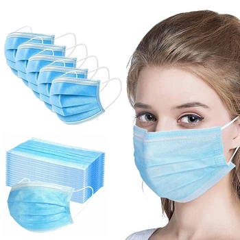 3 layer Mouth Masks Anti-pollution Disposable safe Filter Face mask Non Woven Masks Breathable For Adult Mascarillas
3 layer Mouth Masks Anti-pollution Disposable safe Filter Face mask Non Woven Masks Breathable For Adult Mascarillas