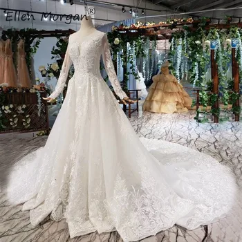 Middle East Long Sleeves Ivory Wedding Dresses Backless 2020 New Lace Boat Neck Appliques Tulle Bridal Gowns Vestido De Novia
Middle East Long Sleeves Ivory Wedding Dresses Backless 2020 New Lace Boat Neck Appliques Tulle Bridal Gowns Vestido De Novia