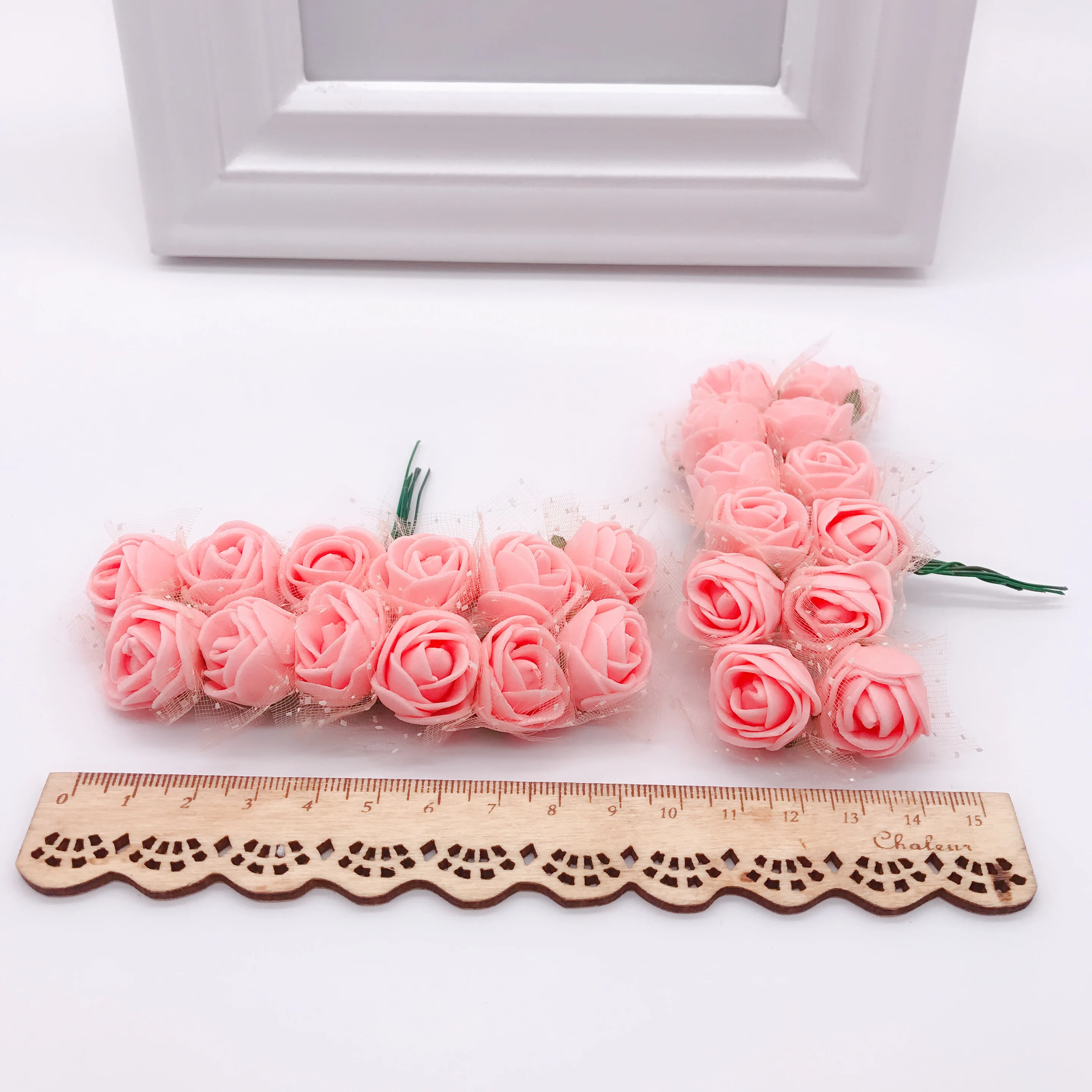 36/72/144 шт. 2 см мини ПЭ пенопластовые розы искусственные цветы для дома свадьбы