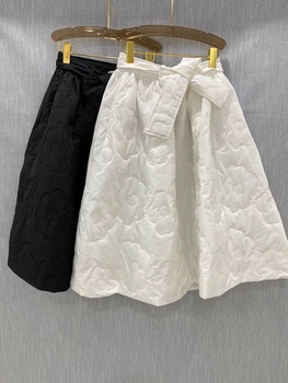 2020 autumn and winter new fashion women's lace-up knotted A-line all-match skirt 1016 
2020 autumn and winter new fashion women's lace-up knotted A-line all-match skirt 1016