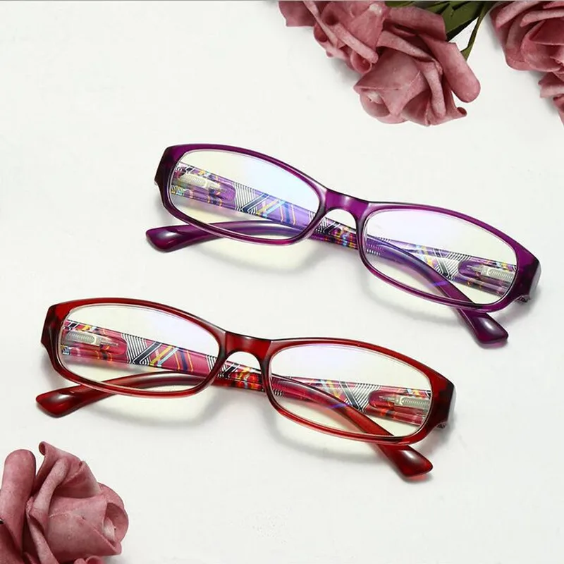 

Women Magnetic Wine-Red Reading Glasses ,Embedded Spring Hinge Anti-Fatigue Anti-Radiation Diopter Presbyopic Glasses R1610