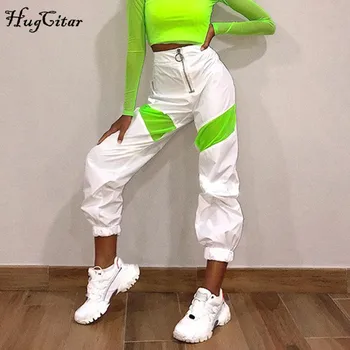 Hugcitar 2019 high waist zippers patchwork cargo pants autumn winter women steetwear outfits windbreak trousers
Hugcitar 2019 high waist zippers patchwork cargo pants autumn winter women steetwear outfits windbreak trousers