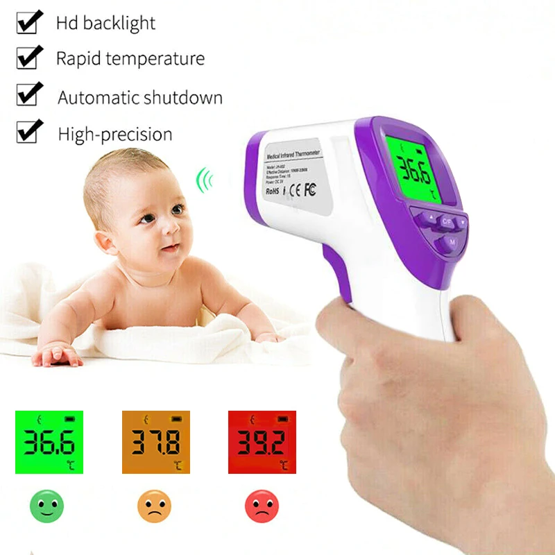 Medical Forehead Thermometer Non-contact Infrared Digital Thermometer With Accurate Instant Readings For Infant Child Adult
Medical Forehead Thermometer Non-contact Infrared Digital Thermometer With Accurate Instant Readings For Infant Child Adult