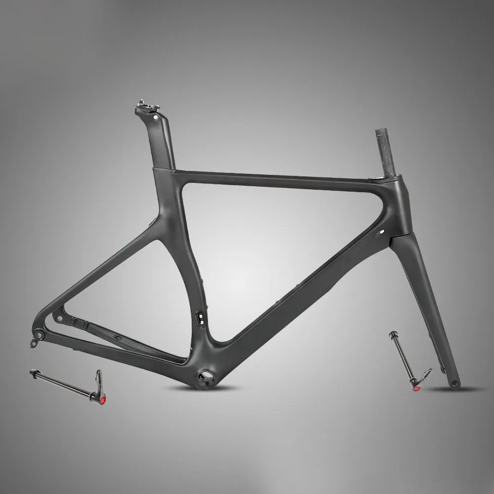 Twitter R3 700C Road Frame 18K Carbon Thru-axle Disc Brake Full Black Matte Gloss Road Bike Frame Pneumatic Broken Air Design
Twitter R3 700C Road Frame 18K Carbon Thru-axle Disc Brake Full Black Matte Gloss Road Bike Frame Pneumatic Broken Air Design
