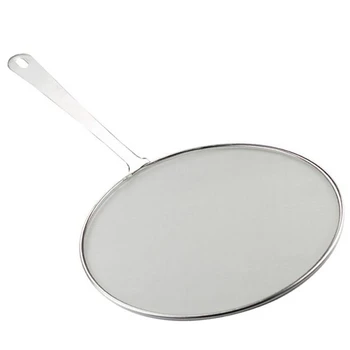 New Stainless Steel Splatter Screen Handle Anti Grease Splash Scald Proof Frying Pan Cover Cooking Tools Oil Net
New Stainless Steel Splatter Screen Handle Anti Grease Splash Scald Proof Frying Pan Cover Cooking Tools Oil Net