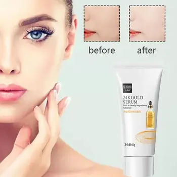 60g 24K Gold Serum Foam Cleanser Anti-spots Moisturizing Nourishing Oil-control Deep Cleaning Not Dry Face Cleanser
60g 24K Gold Serum Foam Cleanser Anti-spots Moisturizing Nourishing Oil-control Deep Cleaning Not Dry Face Cleanser