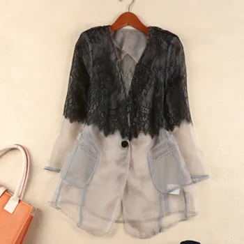 TVVOVVIN New 2019 Spring Office Lady Style V-neck Lace Single Button Patchwork Hollow Out Lace Female Slim Coat Tide F216
TVVOVVIN New 2019 Spring Office Lady Style V-neck Lace Single Button Patchwork Hollow Out Lace Female Slim Coat Tide F216