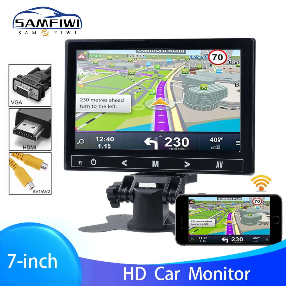 7" LCD HD Wireless Car Headrest Monitor HDMI/VGA/AV/USB/SD TV&PC 2 Channel Video Input Security Monitor DVD player With Speaker
7" LCD HD Wireless Car Headrest Monitor HDMI/VGA/AV/USB/SD TV&PC 2 Channel Video Input Security Monitor DVD player With Speaker