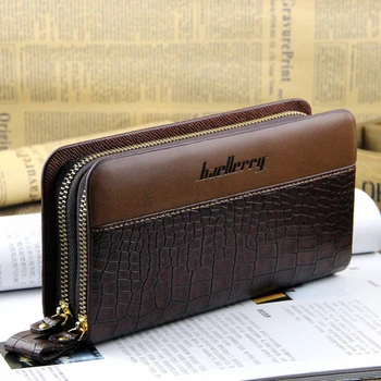 Baellerry Long Wallet Men Clutch Double Zipper Purse Coin Pocket Pu Leather Men Wallets Business Card Holder MWS297
Baellerry Long Wallet Men Clutch Double Zipper Purse Coin Pocket Pu Leather Men Wallets Business Card Holder MWS297