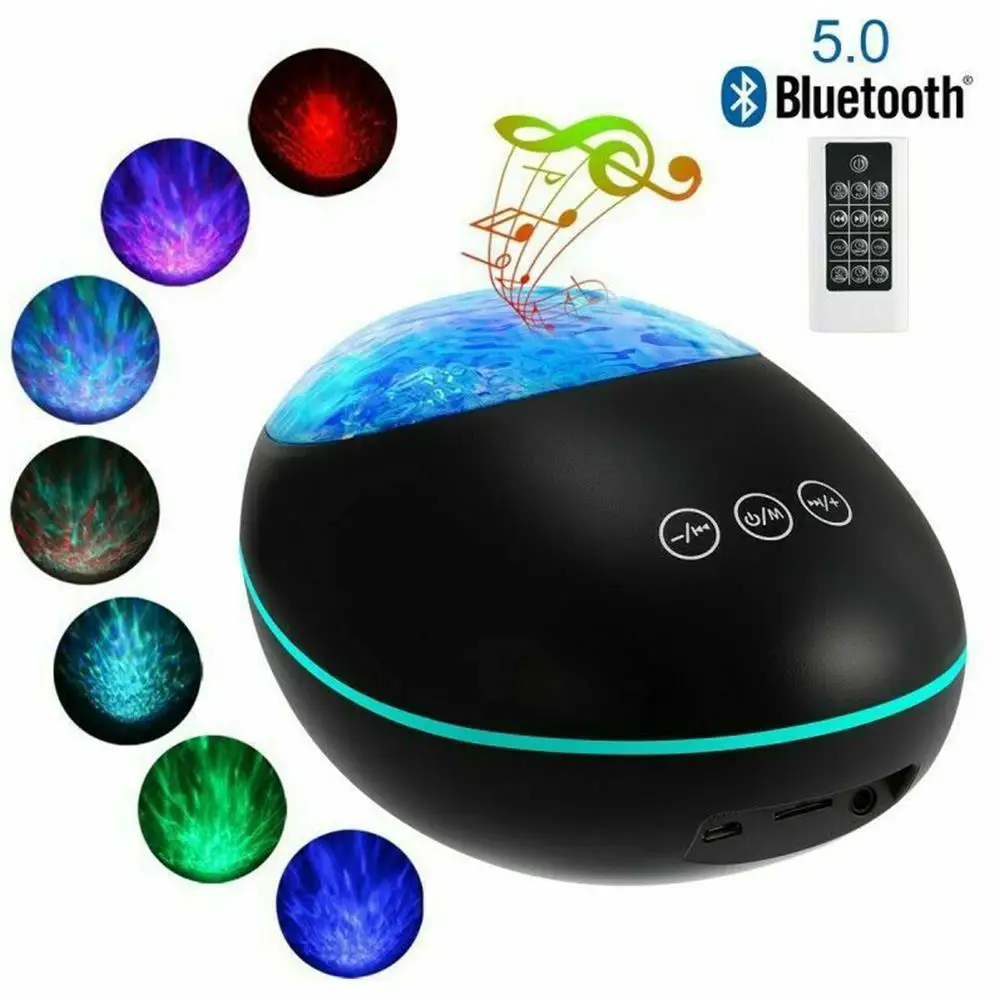 USB LED Ocean Wave LED Projector Night Light Lucky Stone Projection Light With Bluetooth Speaker Remote Control Night Light
USB LED Ocean Wave LED Projector Night Light Lucky Stone Projection Light With Bluetooth Speaker Remote Control Night Light