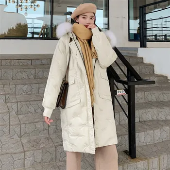Winter Women Hooded Coat Fur Collar Thicken Warm Long Jacket Female Plus Size Outerwear 2019 New Cotton Parkas Feminino XIN068
Winter Women Hooded Coat Fur Collar Thicken Warm Long Jacket Female Plus Size Outerwear 2019 New Cotton Parkas Feminino XIN068
