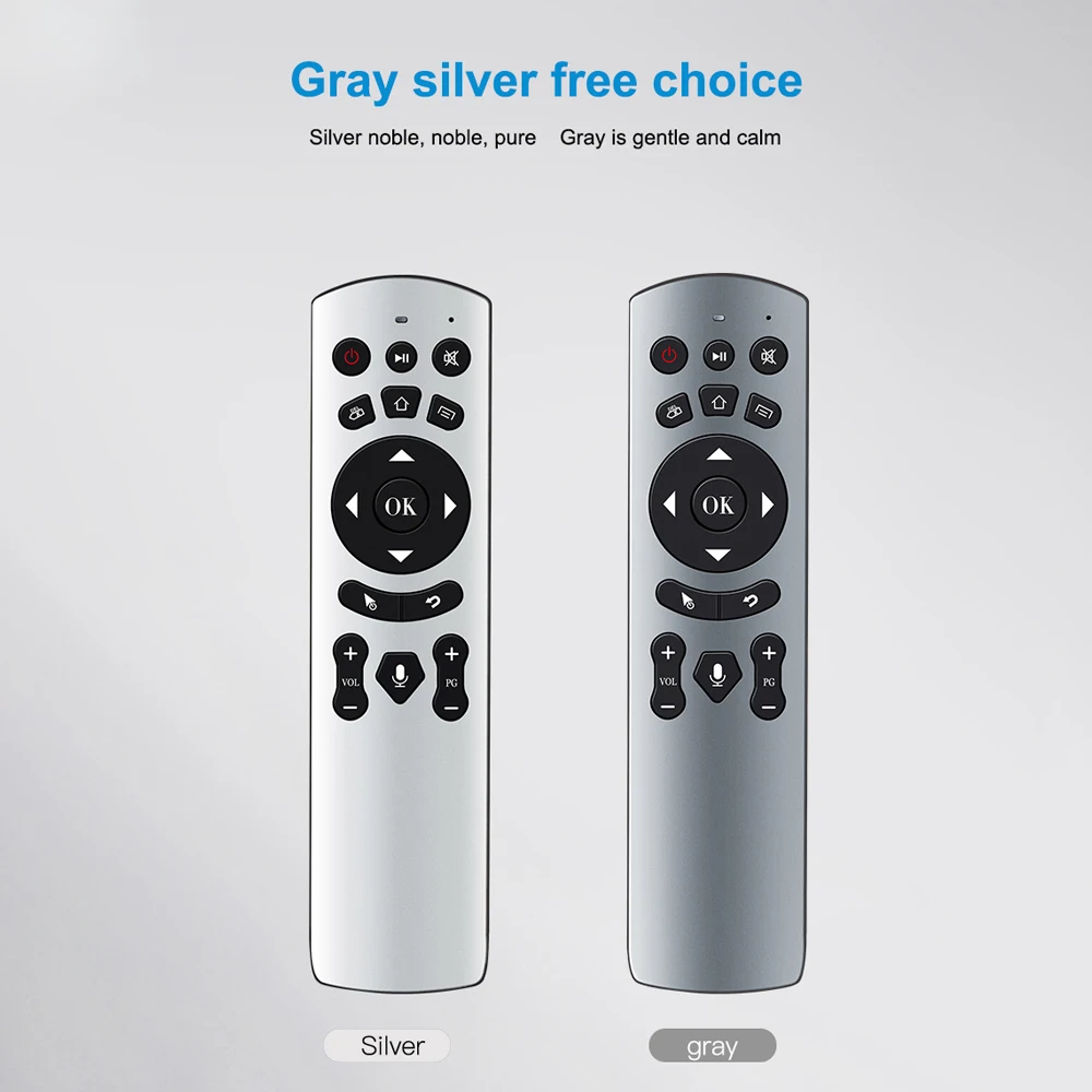 Air Mouse Voice Remote Control 2.4G Wireless Aluminum Alloy Air Mouse Remote Control Compatibility With Mini PC/TV Box/Projector
Air Mouse Voice Remote Control 2.4G Wireless Aluminum Alloy Air Mouse Remote Control Compatibility With Mini PC/TV Box/Projector