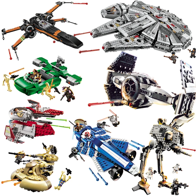 Building Blocks FIt Legoings Star Tie Fighter X-wing Fighters Wars Millennium Spacecraft Mini StarWars Action Figures Brick Toys
Building Blocks FIt Legoings Star Tie Fighter X-wing Fighters Wars Millennium Spacecraft Mini StarWars Action Figures Brick Toys