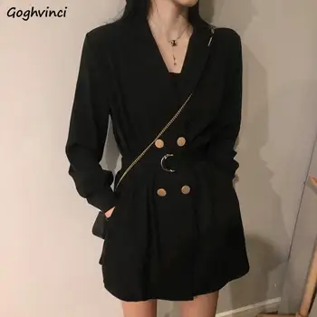 Blazers Women Vintage Slim-fit Medium-long Style Notched Double Breasted Womens Student Korean All-match Temperament Fashionable
Blazers Women Vintage Slim-fit Medium-long Style Notched Double Breasted Womens Student Korean All-match Temperament Fashionable