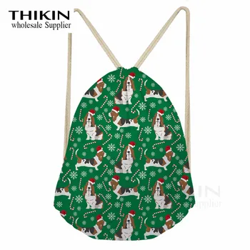 THIKIN Women Men Drawstring Bags Christmas Basset Hound Dog Print Classic Fashion Animal Girl Backpack High-Quality Travel Pouch
THIKIN Women Men Drawstring Bags Christmas Basset Hound Dog Print Classic Fashion Animal Girl Backpack High-Quality Travel Pouch