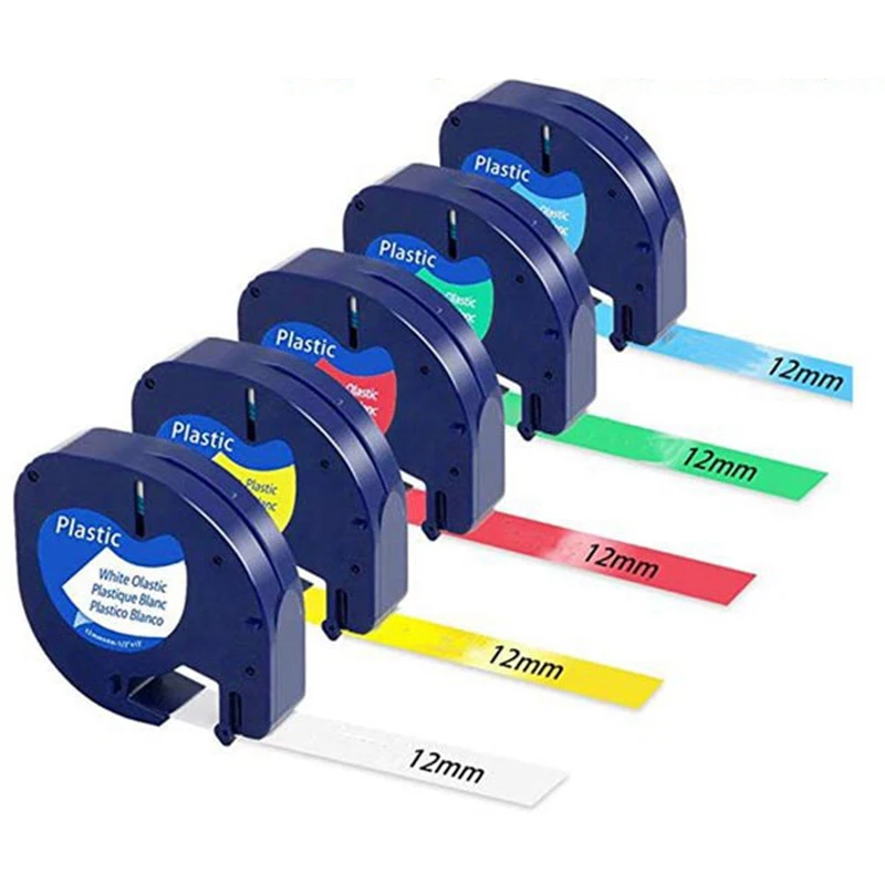 5Pcs 91201 12mm Compatible for Dymo Letratag Tape Plastic Label Tape Self-Adhesive Tape Mixed Color Tape for Dymo LetraTag Label
5Pcs 91201 12mm Compatible for Dymo Letratag Tape Plastic Label Tape Self-Adhesive Tape Mixed Color Tape for Dymo LetraTag Label