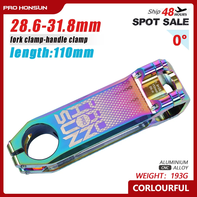 567 PROHONSUN 80/100/110mm Rainbow MTB Bike Stem Super Light 31.8*28.6mm Mountain/Road Bike Stem CNC Aluminum Alloy Bicycle Stem
567 PROHONSUN 80/100/110mm Rainbow MTB Bike Stem Super Light 31.8*28.6mm Mountain/Road Bike Stem CNC Aluminum Alloy Bicycle Stem