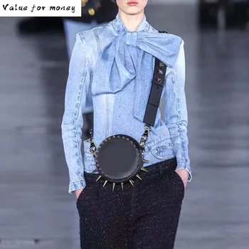 GetSpring Blouse Women Denim Blouse Denim Shirt Long Sleeve Jean Blouses Retro Bow Women Shirt All Match Ladies Tops Spring Top
GetSpring Blouse Women Denim Blouse Denim Shirt Long Sleeve Jean Blouses Retro Bow Women Shirt All Match Ladies Tops Spring Top