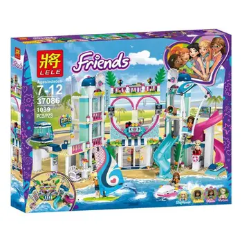 1039pcs Friends Heart Lake City Resort Model Compatible Lepining 41347 Friends Building Block Bricks Toys For Children 
1039pcs Friends Heart Lake City Resort Model Compatible Lepining 41347 Friends Building Block Bricks Toys For Children