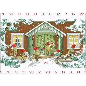 Christmas dwarf in front of the wooden house Counted Cross Stitch 11 14 18CT DIY Cross Stitch Kits Embroidery Needlework Sets
Christmas dwarf in front of the wooden house Counted Cross Stitch 11 14 18CT DIY Cross Stitch Kits Embroidery Needlework Sets