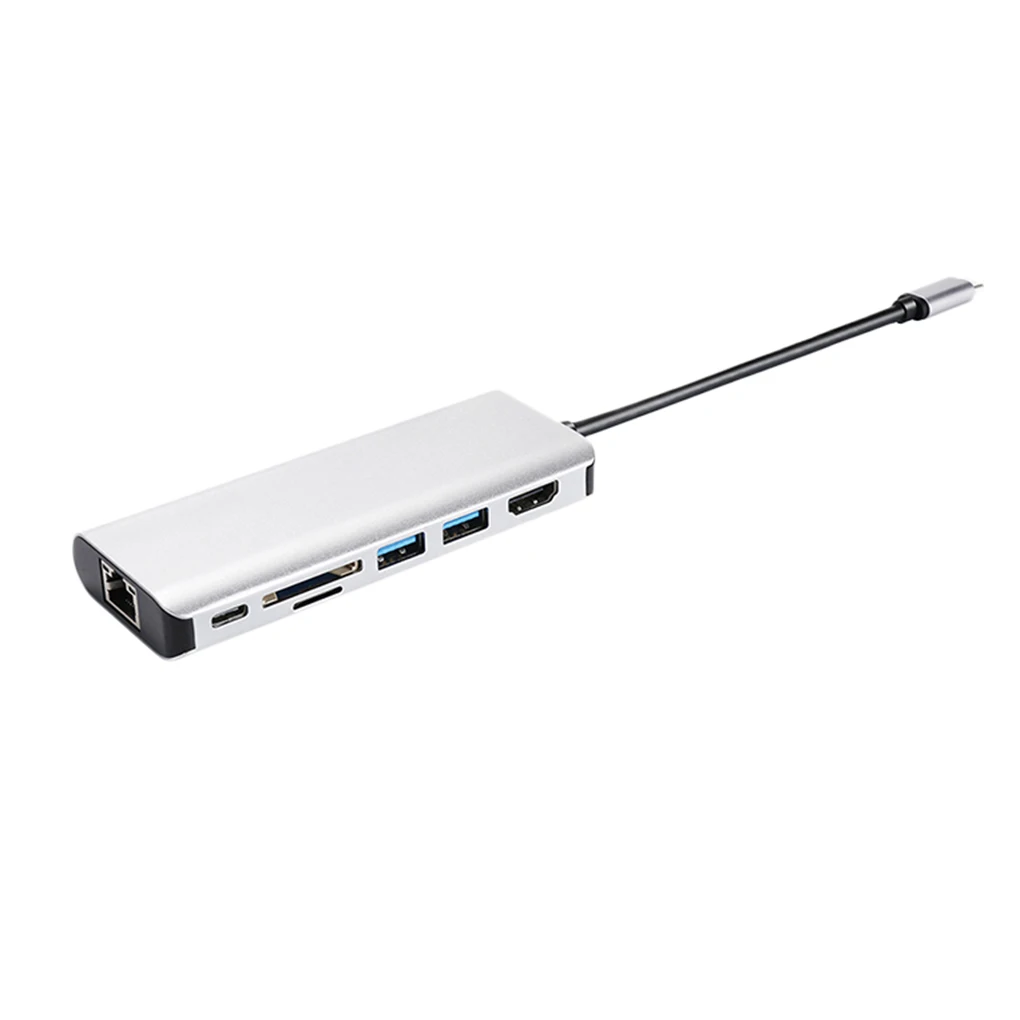 9 in 1 Multi-function Type-C Hub 4K HD HDTV Adapter SD TF Card with PD3.0 Charger Portable USB C Hub Docking Station for Laptop
9 in 1 Multi-function Type-C Hub 4K HD HDTV Adapter SD TF Card with PD3.0 Charger Portable USB C Hub Docking Station for Laptop
