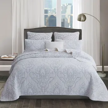 230*250cm Solid color Quilt Set 3PCS Washable Bedspread Cotton Aircondition Quilt Thick gray Bed Cover King Queen Size Coverlet
230*250cm Solid color Quilt Set 3PCS Washable Bedspread Cotton Aircondition Quilt Thick gray Bed Cover King Queen Size Coverlet