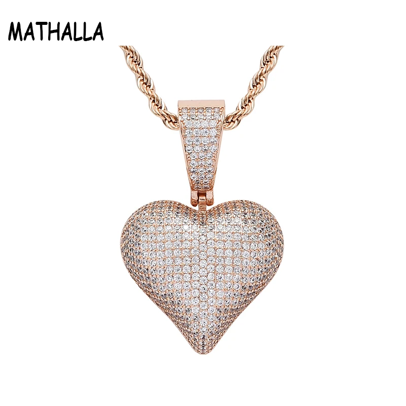 MATHALLA Bling Micro Pave CZ Love Pendant High Quality Colorful Cubic Zircon Hip Hop Fashion Jewelry Couple Necklace
MATHALLA Bling Micro Pave CZ Love Pendant High Quality Colorful Cubic Zircon Hip Hop Fashion Jewelry Couple Necklace