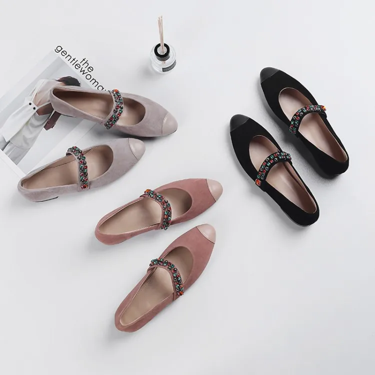 Europe And America Fashion 2018 Autumn Flat Heel Retro Man-made Diamond Genuine Leather WOMEN'S Flat Shoes Versatile Sheep Suede
Europe And America Fashion 2018 Autumn Flat Heel Retro Man-made Diamond Genuine Leather WOMEN'S Flat Shoes Versatile Sheep Suede