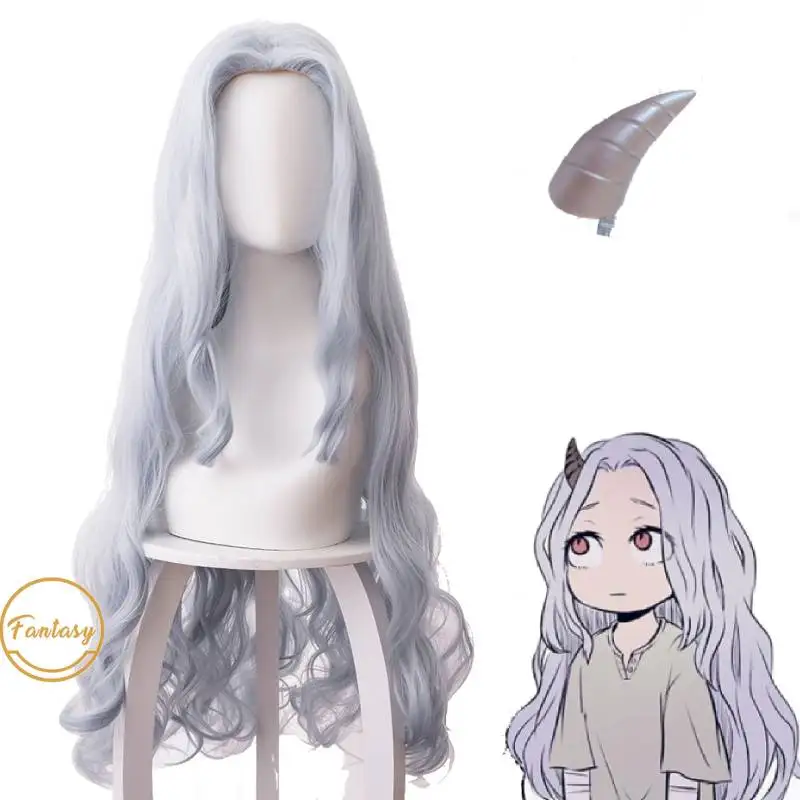 Аниме My Hero Academia Eri Chisaki женский серый синий парик косплей термостойкие