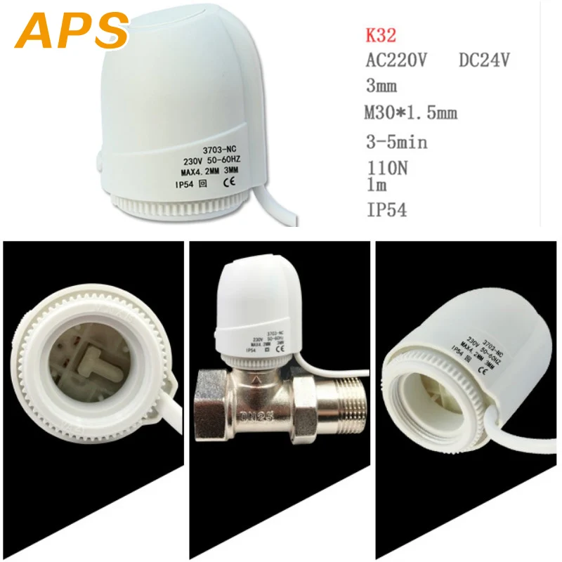 AC 230V NO NC Under Flooring Heating System Water Heating Normally Closed Open Heating Actuator
AC 230V NO NC Under Flooring Heating System Water Heating Normally Closed Open Heating Actuator