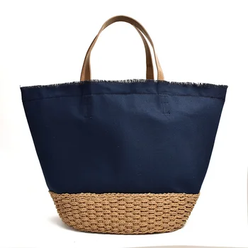 Japan ins new beach canvas bag portable straw square large capacity hand-woven bag
Japan ins new beach canvas bag portable straw square large capacity hand-woven bag