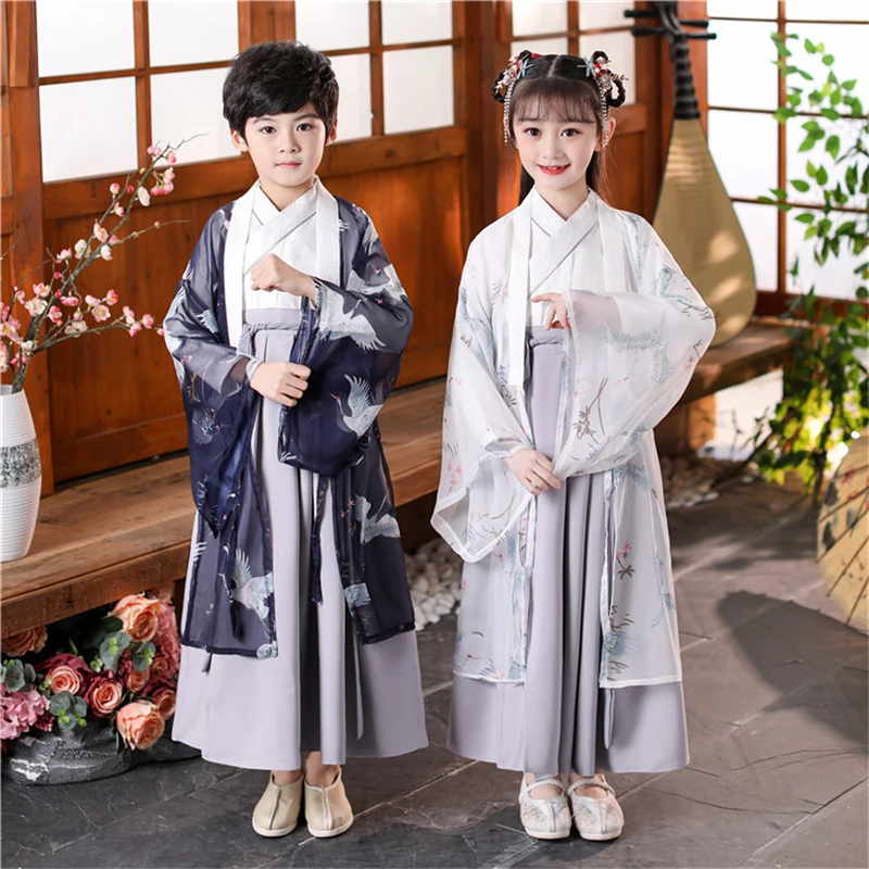 Boy&Girls Birthday Party Perform Dress Traditional Chinese Photography Clothes kids Embroider HanFu Ancient Student Costume
Boy&Girls Birthday Party Perform Dress Traditional Chinese Photography Clothes kids Embroider HanFu Ancient Student Costume