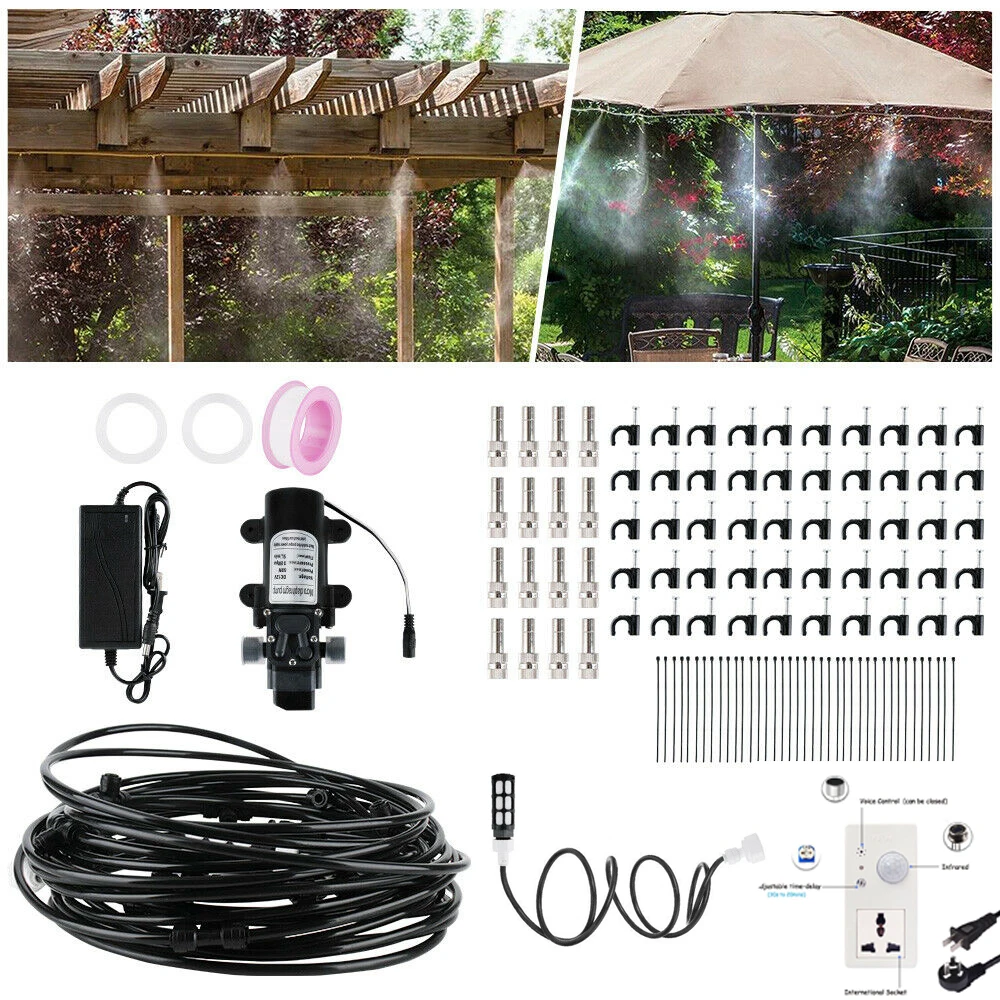 PIR Motion Sensor 12V DC High Pressure 5L/min Smart Fog Machine Full Set Outdoor Garden Misting Cooling System
PIR Motion Sensor 12V DC High Pressure 5L/min Smart Fog Machine Full Set Outdoor Garden Misting Cooling System