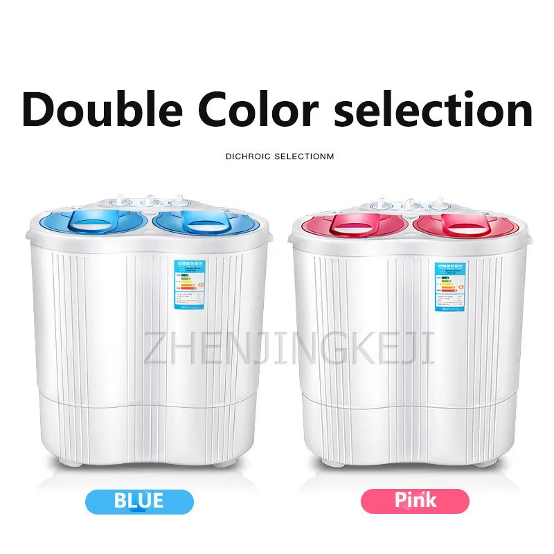4.5KG Semi-automatic Small Washing Machine 220V/360W Double Barrel Parallel Bars High Capacity Elution Dual-use Laundry Tools
4.5KG Semi-automatic Small Washing Machine 220V/360W Double Barrel Parallel Bars High Capacity Elution Dual-use Laundry Tools