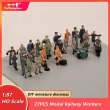 27pcs 1:87 Ho Scale Model Railway Workers Landscape Model Train Railway Layout Scenery Diy Miniature Dioramas Display Gaming
27pcs 1:87 Ho Scale Model Railway Workers Landscape Model Train Railway Layout Scenery Diy Miniature Dioramas Display Gaming