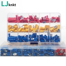 Assorted Full Insulated Electrical Wire Terminals Crimp Connector Spade Butt Ring Fork Set Cable Terminal Kit terminator
Assorted Full Insulated Electrical Wire Terminals Crimp Connector Spade Butt Ring Fork Set Cable Terminal Kit terminator
