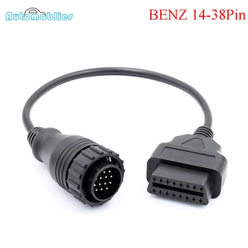 High Quality MB 38 Pin to 14 Pin OBD2 OBD Diagnostic Adapter For Mercedes 38 pin OBD 38pin Connector For Benz Free Shipping
High Quality MB 38 Pin to 14 Pin OBD2 OBD Diagnostic Adapter For Mercedes 38 pin OBD 38pin Connector For Benz Free Shipping