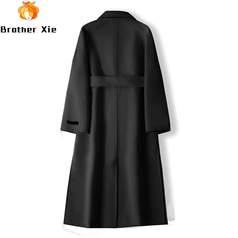 2020 winter new high-end double-sided cashmere coat women's medium and long thickened black popular wool coat Hepburn
2020 winter new high-end double-sided cashmere coat women's medium and long thickened black popular wool coat Hepburn