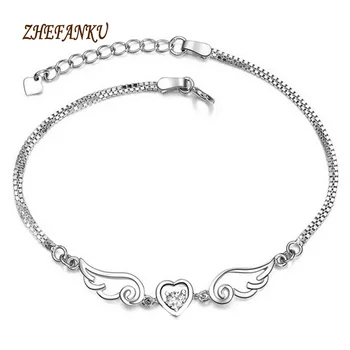 Wholesale Products Korean Fashion Jewelry Silver color Heart-shaped crystal Bracelet Jewelry
Wholesale Products Korean Fashion Jewelry Silver color Heart-shaped crystal Bracelet Jewelry