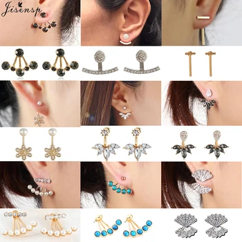 Jisensp Fashion Jewelry Delicate Round Bead Ear-jackets Vintage Fashion Geometric Crystal Earrings for Women Girls Love Gift
Jisensp Fashion Jewelry Delicate Round Bead Ear-jackets Vintage Fashion Geometric Crystal Earrings for Women Girls Love Gift