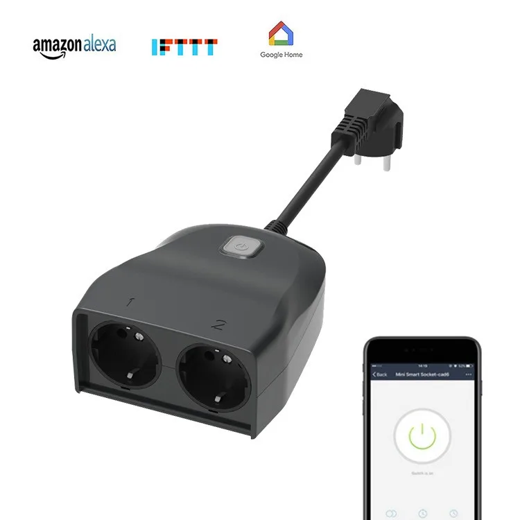 Outdoor WIFI smart socket mobile phone timing switch socket smart home support Alexa voice control
Outdoor WIFI smart socket mobile phone timing switch socket smart home support Alexa voice control