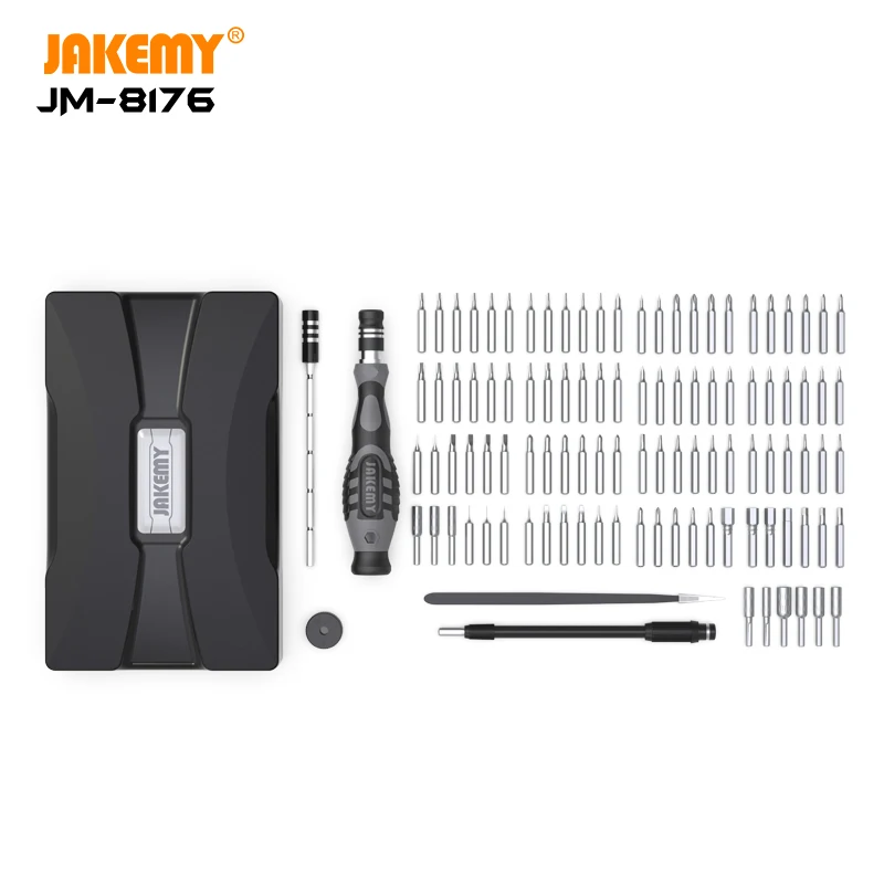 JM-8176 106 IN 1 Precision Screwdriver Set Magnetic Torx Bit Set Screw Driver for iPhone Computer PC Electronic Repair Tools Set
JM-8176 106 IN 1 Precision Screwdriver Set Magnetic Torx Bit Set Screw Driver for iPhone Computer PC Electronic Repair Tools Set