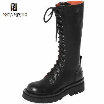 Prova Perfetto Mature Round Toe Botas Feminina Classics Thick Bottom Mid Heel Shoes For Women Cross-tied Zipper-Sid Boots Women
Prova Perfetto Mature Round Toe Botas Feminina Classics Thick Bottom Mid Heel Shoes For Women Cross-tied Zipper-Sid Boots Women