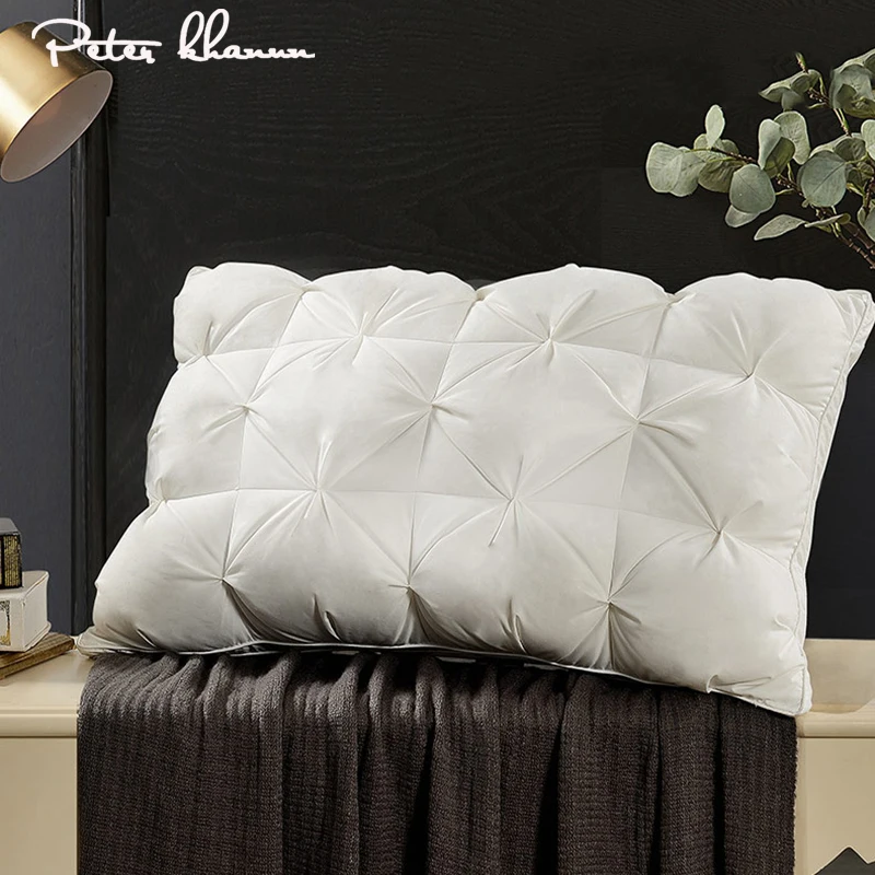Peter Khanun 3D Bread Goose Down Pillow Soft Neck Pillow Bed Pillows for Sleeping 100% Cotton Shell With 3 Layer Filling P06
Peter Khanun 3D Bread Goose Down Pillow Soft Neck Pillow Bed Pillows for Sleeping 100% Cotton Shell With 3 Layer Filling P06