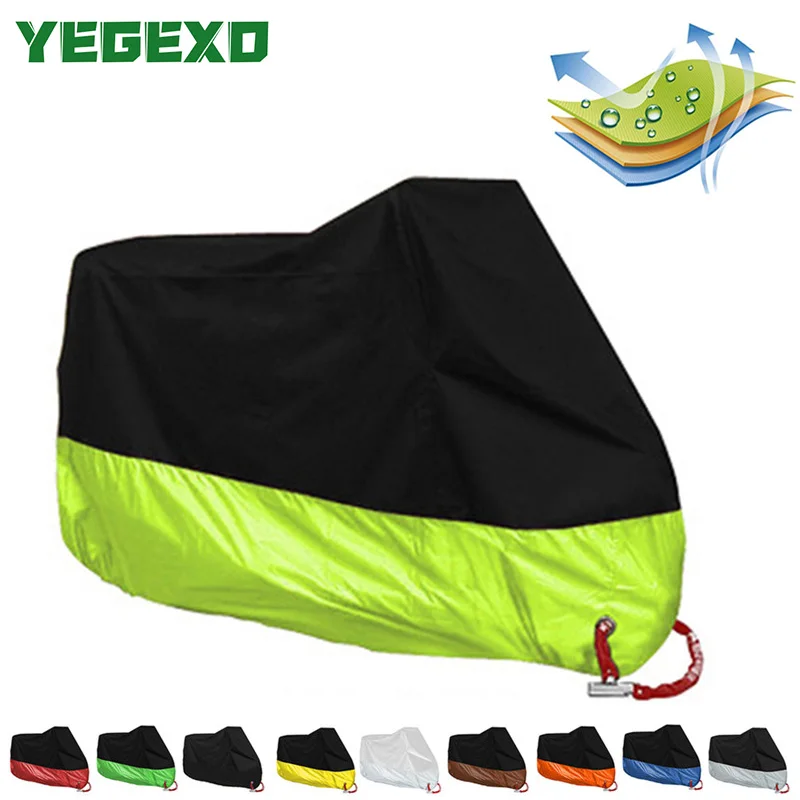 

Motorcycle Cover Tent Waterproof Outdoor FOR z750 z900 yamaha dt plastics benelli 502c tnt 125 trk 502x aerox honda xr 600