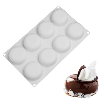 8 Cavity Oblate Spheroid Shape Mousse Chocolate Cake Silicon Mold Flat Round Shaped For DIY Soap Art Resin Craft
8 Cavity Oblate Spheroid Shape Mousse Chocolate Cake Silicon Mold Flat Round Shaped For DIY Soap Art Resin Craft