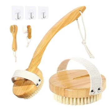 6 piece setHealth Spa Body Massage Bath Brush Natural Bristle Dry Brush Exfoliating Promote Blood Circulation Massage Brush
6 piece setHealth Spa Body Massage Bath Brush Natural Bristle Dry Brush Exfoliating Promote Blood Circulation Massage Brush