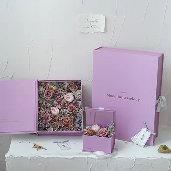 Purple Gilded Rectangular Box Packaging Flower Bouquet Box Mother's Day Floral Box Valentine's Day Gifts Decor Boxes
Purple Gilded Rectangular Box Packaging Flower Bouquet Box Mother's Day Floral Box Valentine's Day Gifts Decor Boxes